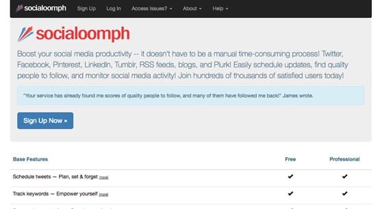 Social Oomph Website