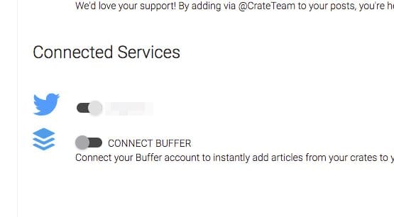 Connect Buffer Option