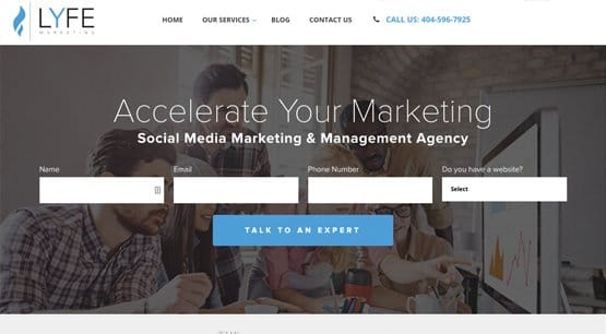 Example Agency Website