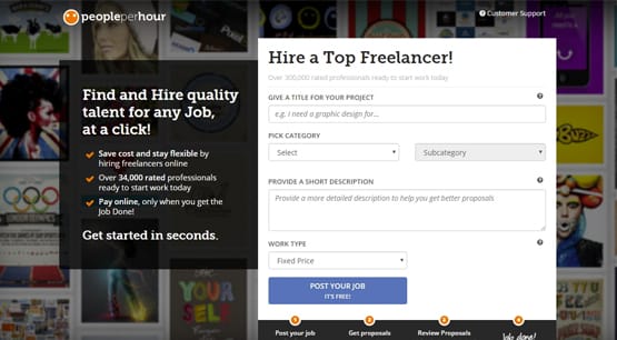 Hire a Freelancer Website