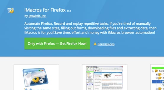 iMacros Firefox