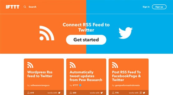 RSS to Twitter IFTTT