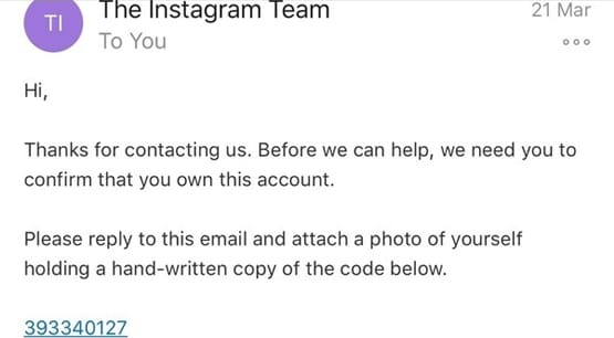 Instagram Support Email