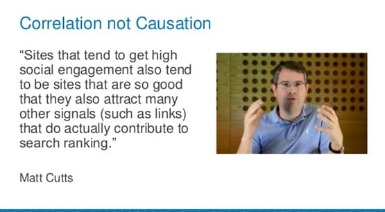 Matt Cutts on Social Signals