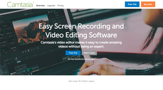 Camtasia Homepage