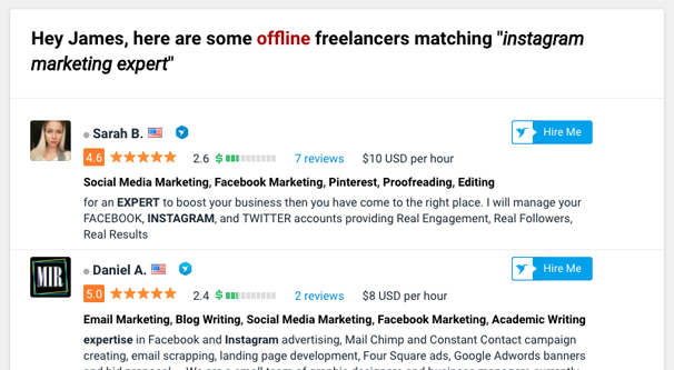Instagram Marketing Experts on Freelancer