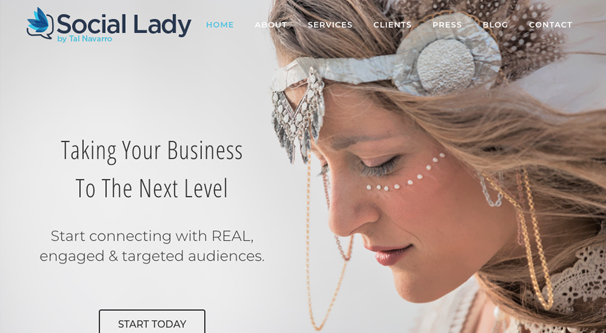 Social Lady Homepage
