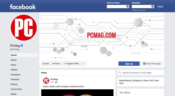 PC Mag Facebook Page