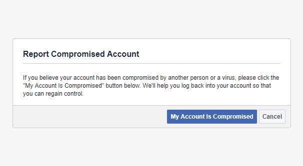 Compromised Facebook Account