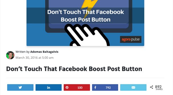 Facebook Boost Post Agora Pulse