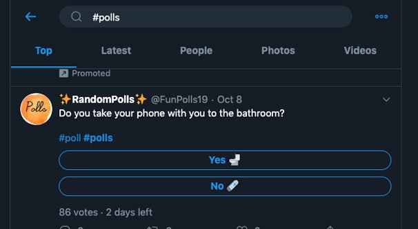 Searching Polls on Twitter